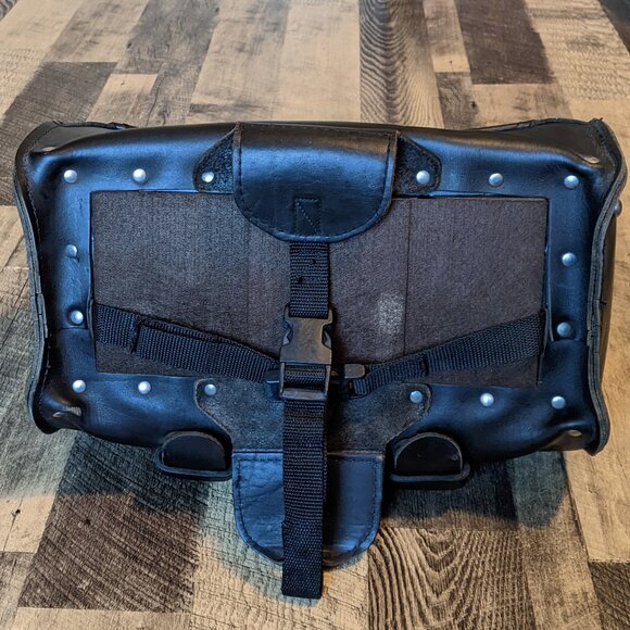 Harley Davidson Heritage Softail Leather Touring Bag Black Saddlebag - Picture 5 of 14